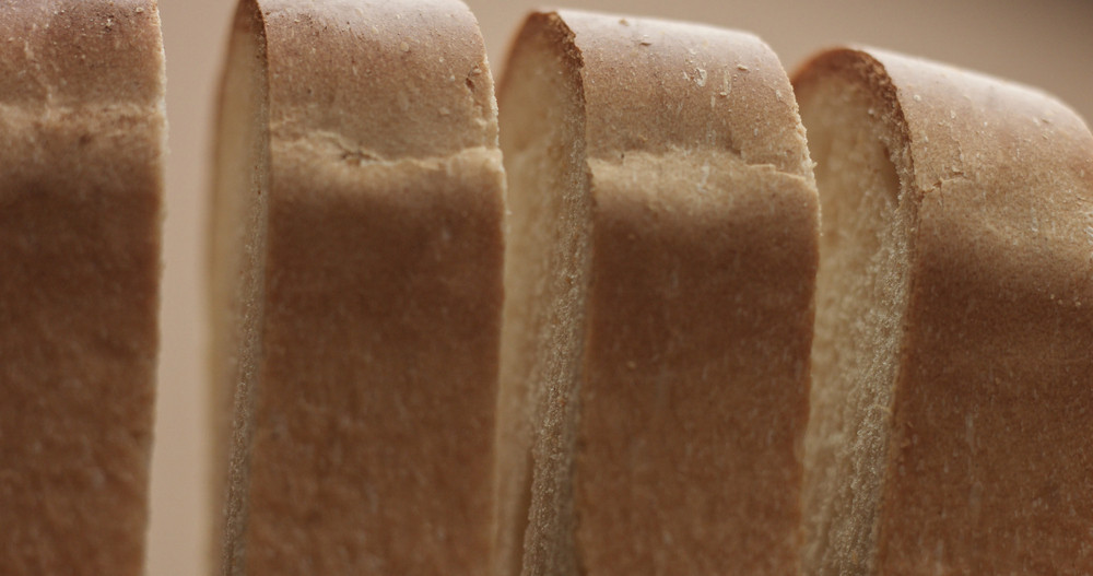 slices of bread showing the bread texture closeup