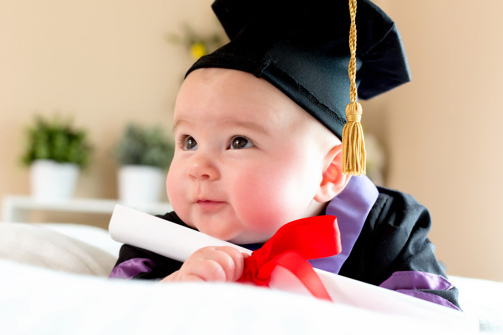 infant cap and gown