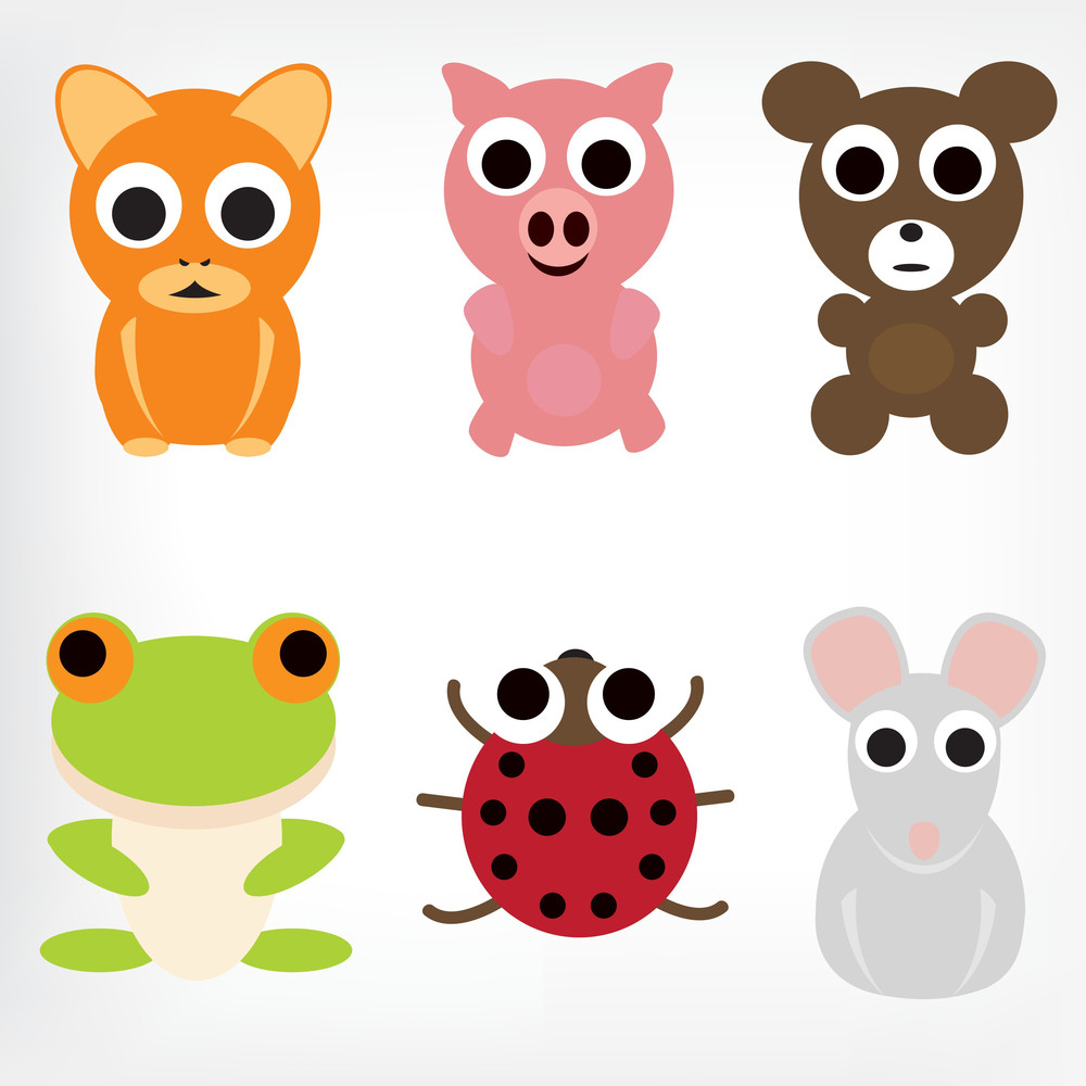 Animal Characters Set Royalty-Free Stock Image - Storyblocks