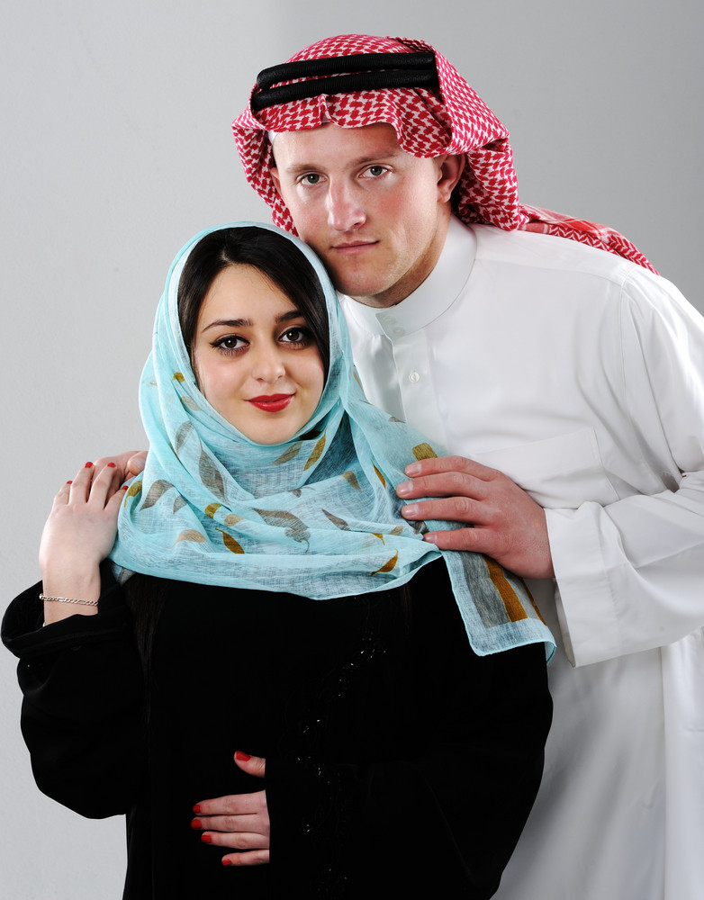 Arabic couple, wife and husband