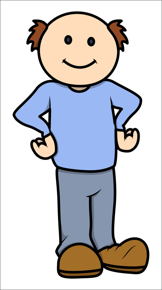 Bald Cartoon Man - Vector Illustrations Royalty-Free Stock Image ...