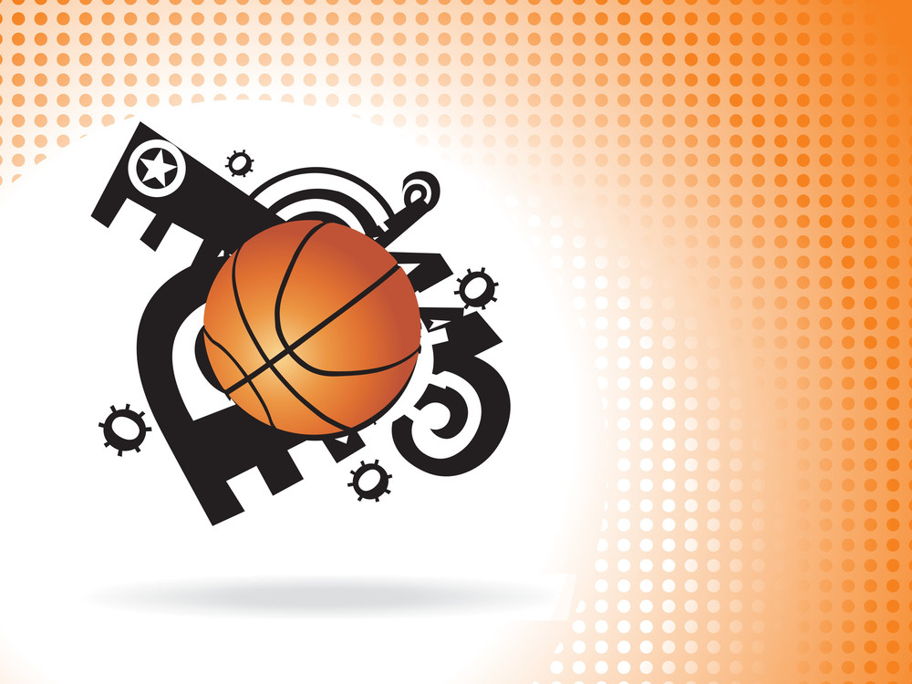 Basketball Vector Background Royalty-Free Stock Image - Storyblocks