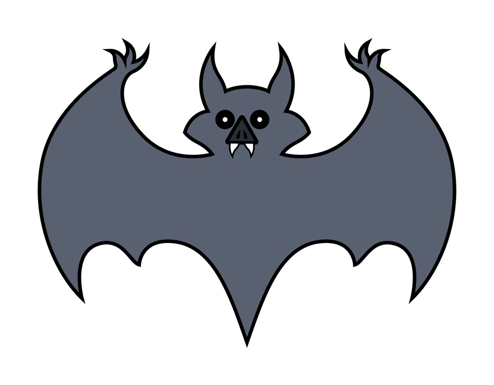 Bat Cartoon - Halloween Vector Illustration Royalty-Free Stock Image ...