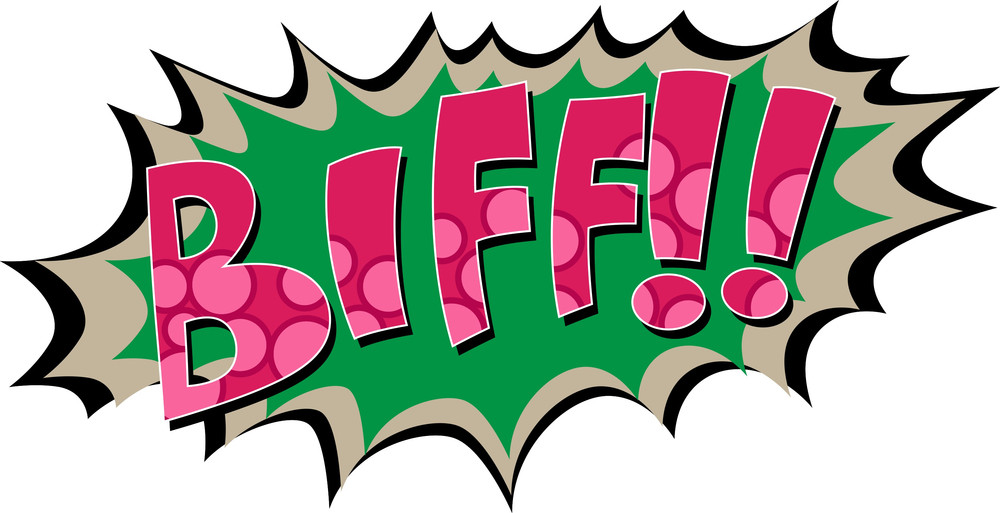 Biff - Comic Expression Vector Text Royalty-Free Stock Image - Storyblocks