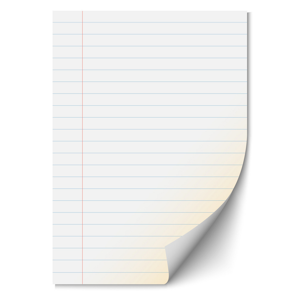 Blank Paper Sheet With Lines Royalty-Free Stock Image - Storyblocks Images