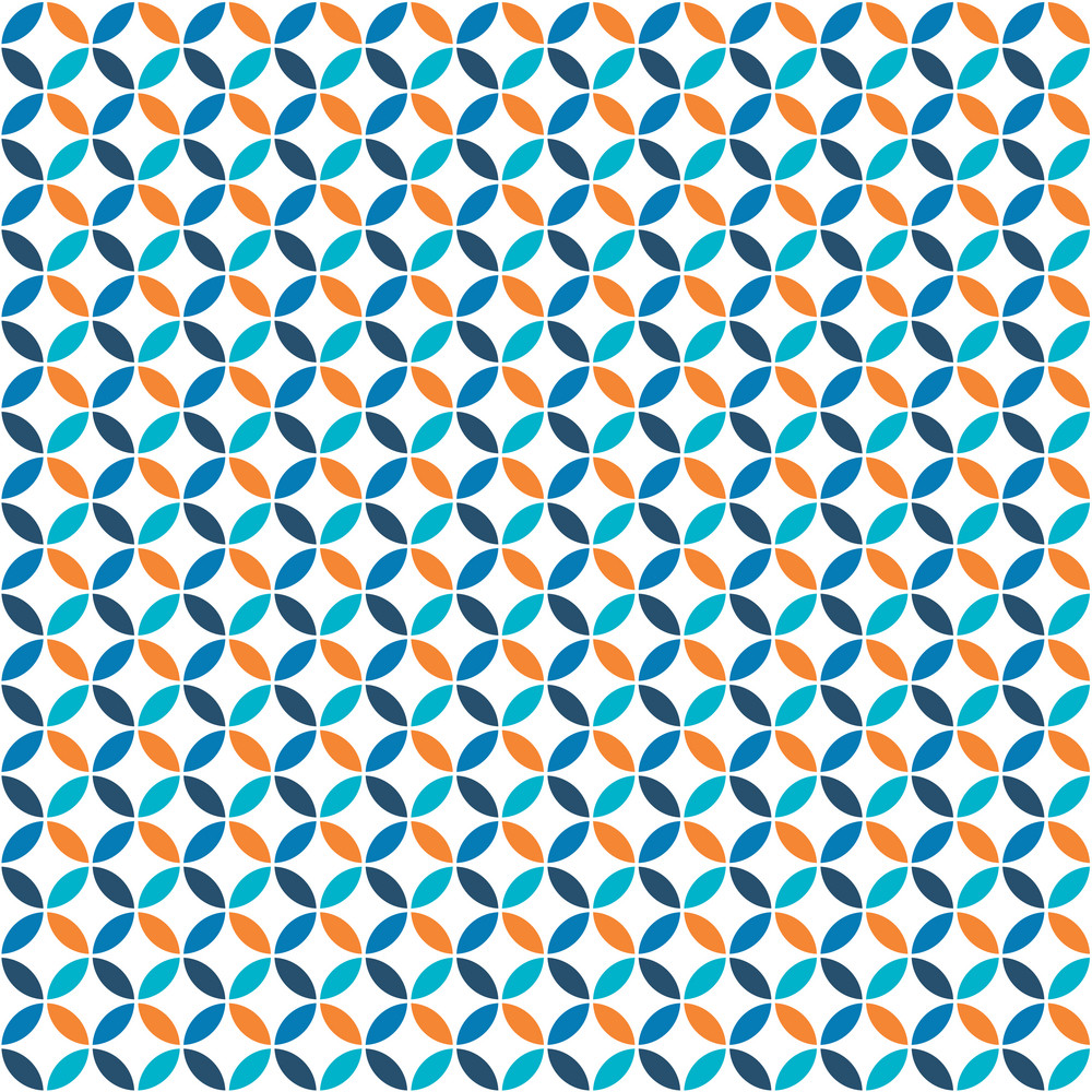 Orange And Blue Circles Pattern Royalty Free Stock Image