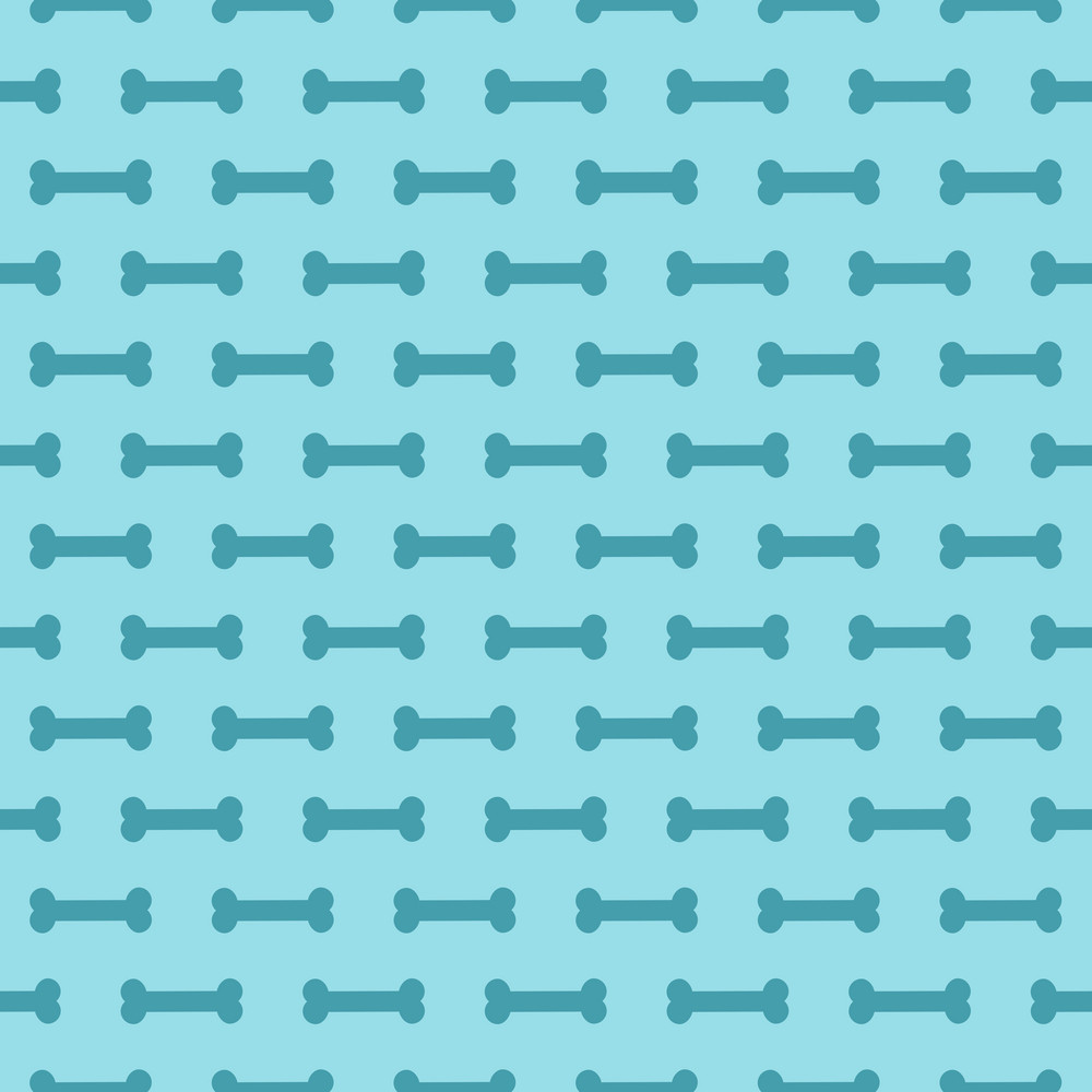 Blue Dog Bone Pattern