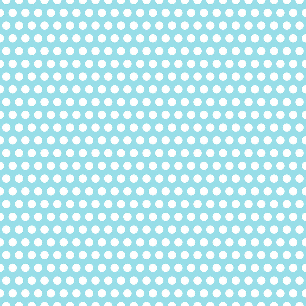 Pattern Of White Polka Dots On A Light Blue Background Royalty