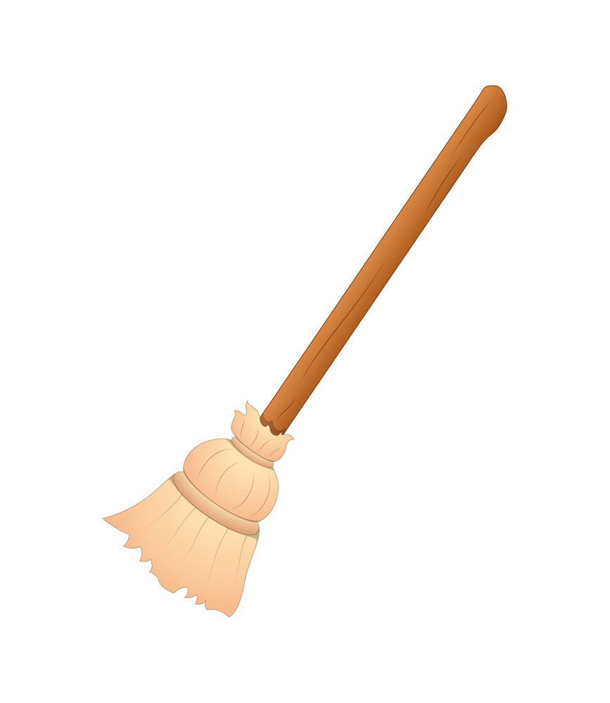 Broom Vector Royalty-Free Stock Image - Storyblocks Images