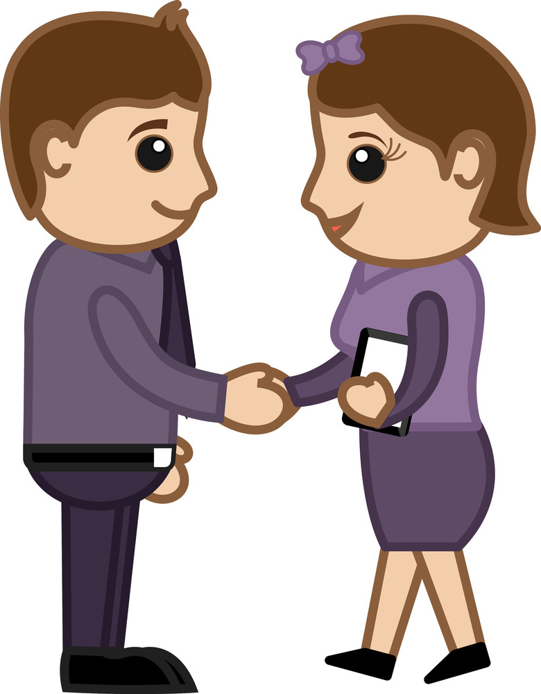 Business Handshake - Business Cartoons Vectors Royalty-Free Stock Image ...