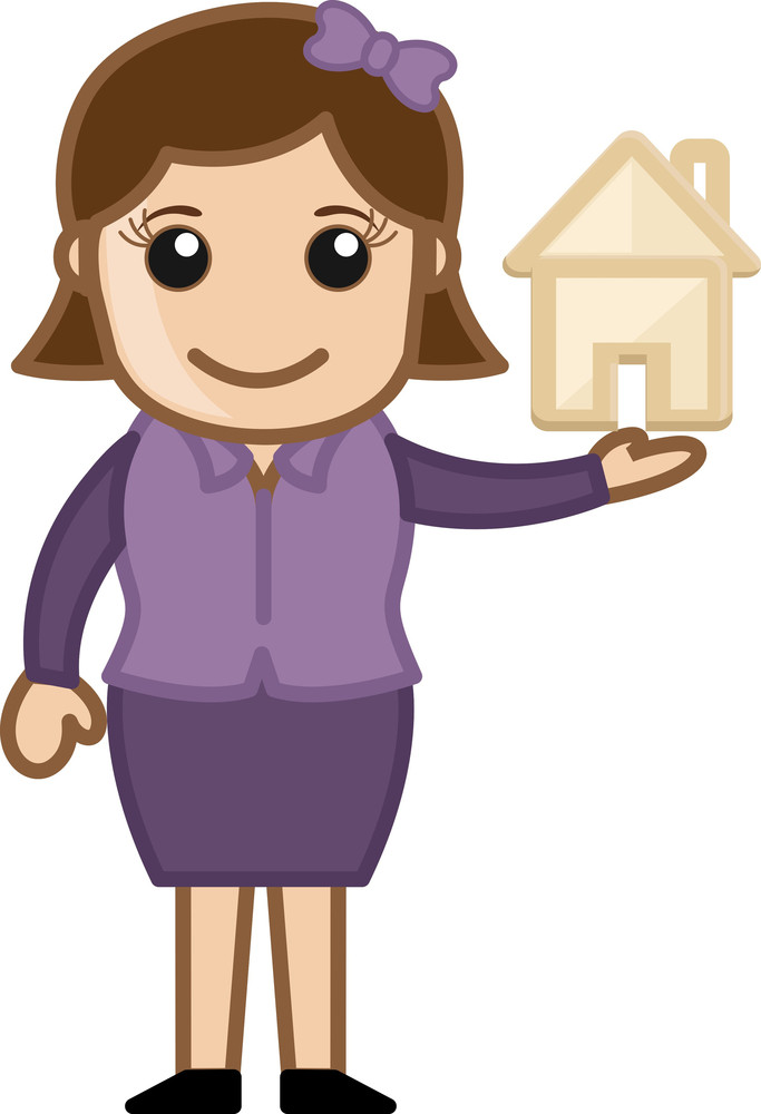 Cartoon Character - Real Estate - Investment Concept Royalty-Free Stock ...