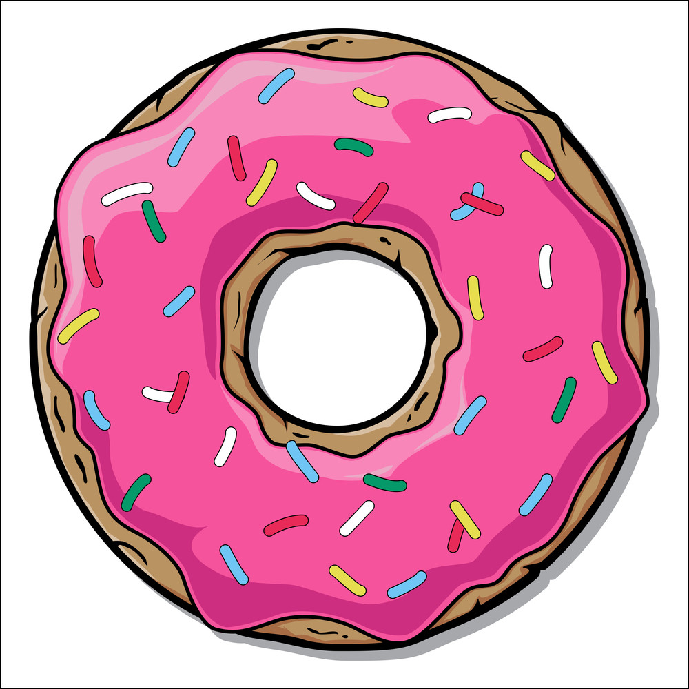 Cartoon Donut Illustration. Royalty-Free Stock Image - Storyblocks