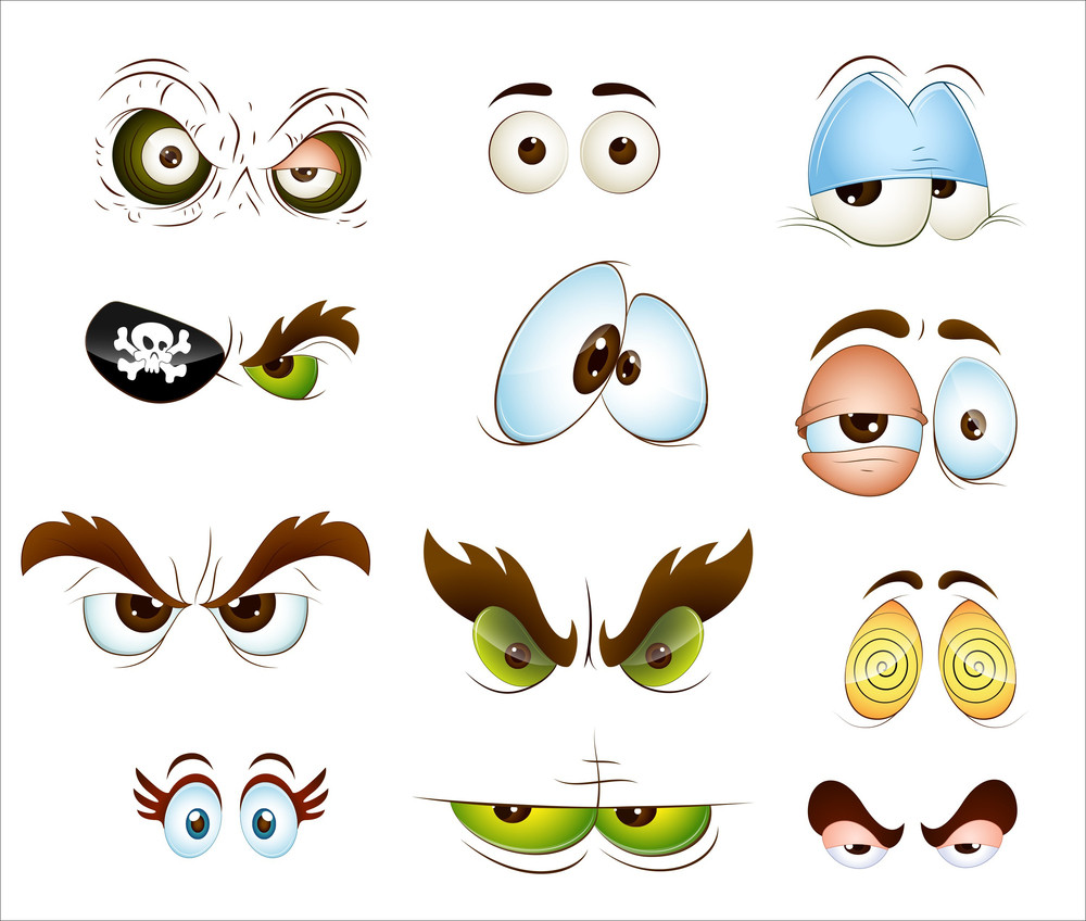 Cartoon Eyes Vectors Royalty-Free Stock Image - Storyblocks