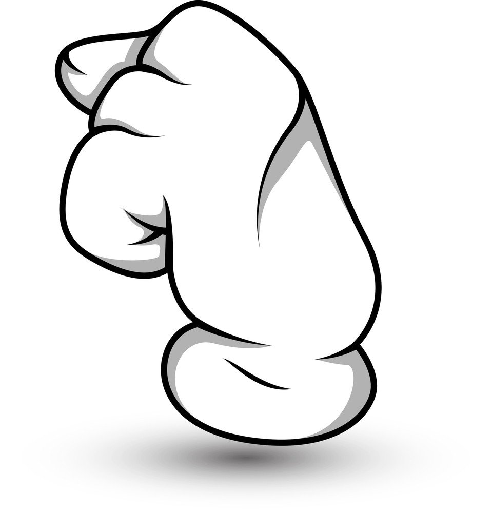 Cartoon Hand - Punch - Vector Illustration Royalty-Free Stock Image ...