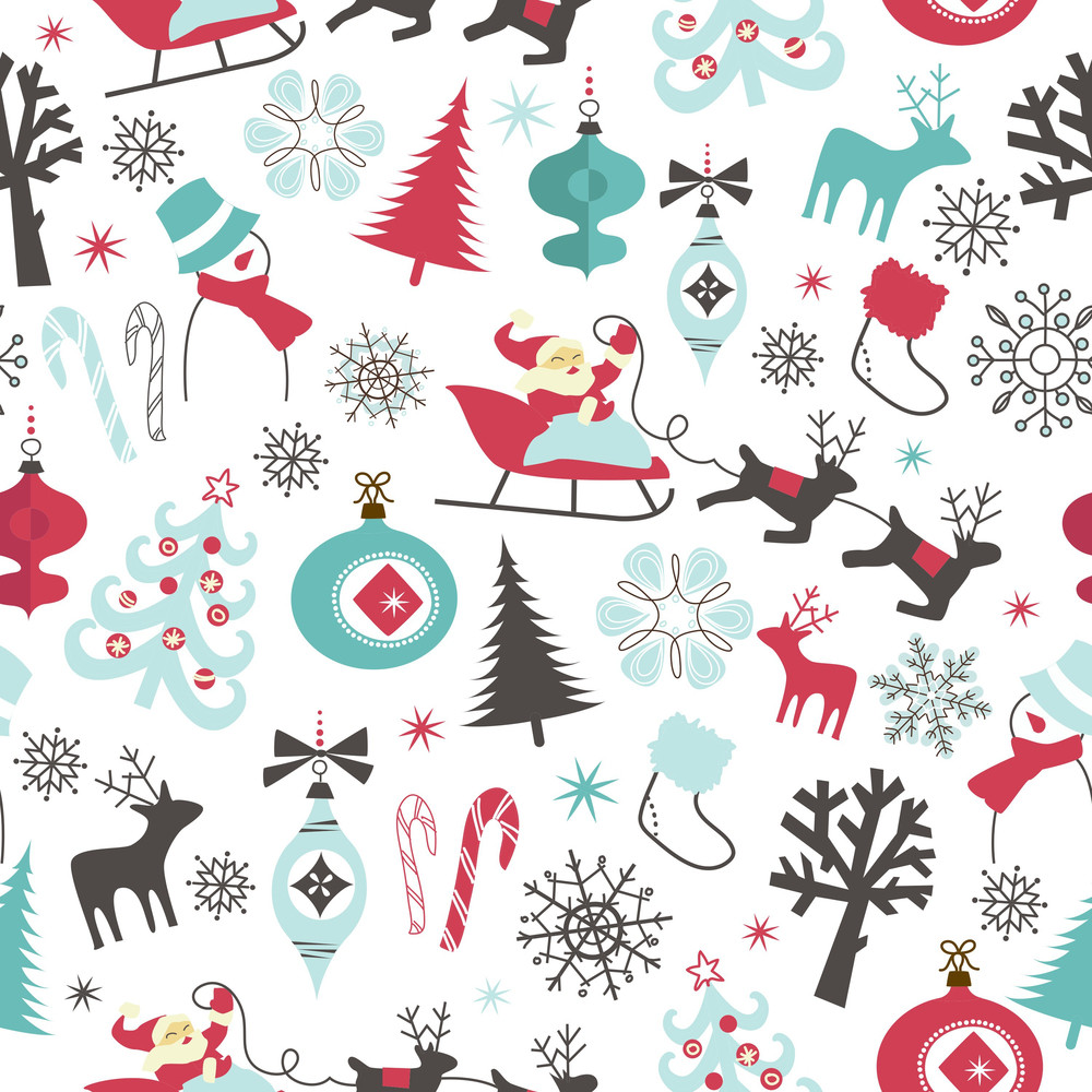 Christmas Seamless Pattern Royalty-Free Stock Image - Storyblocks