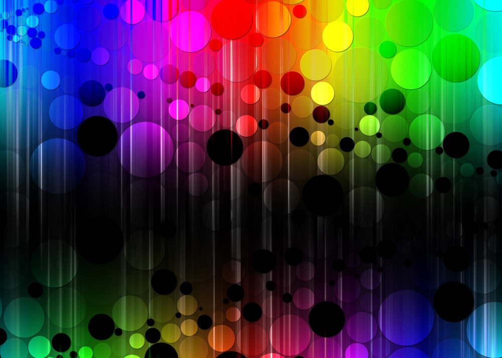 Colored Bubble Background