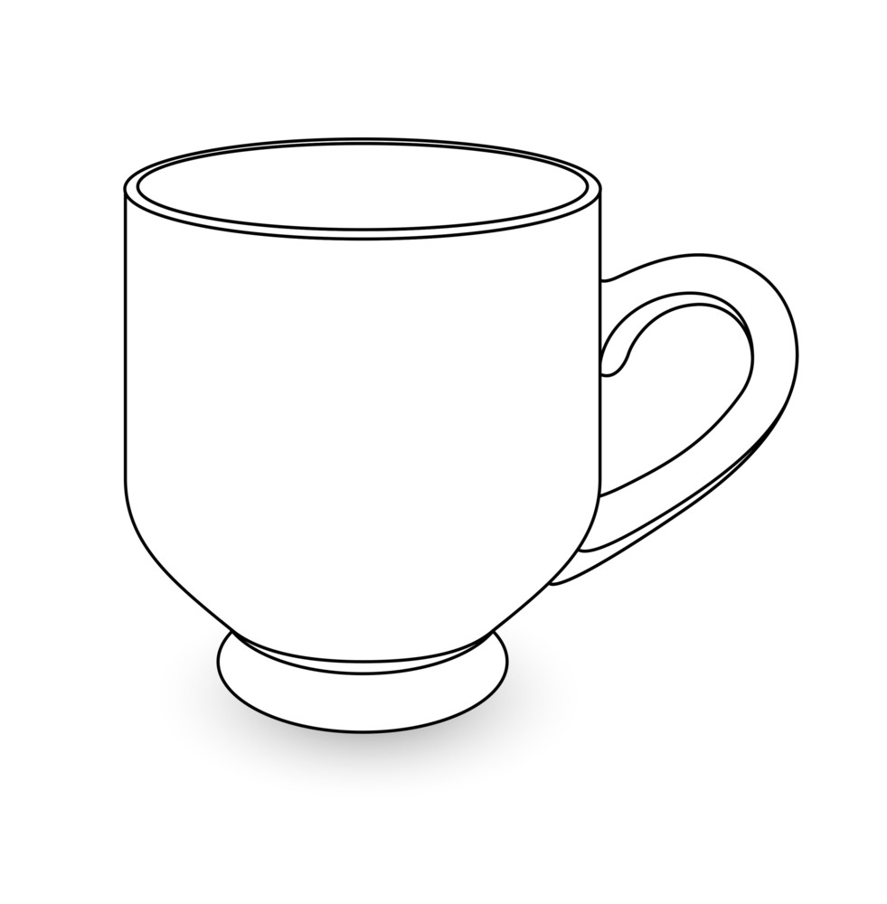 Cup Drawing Royalty-Free Stock Image - Storyblocks