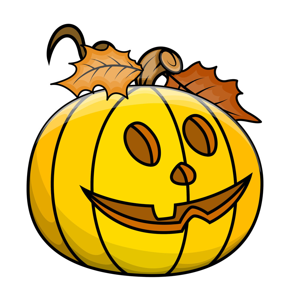 Cute Jack O' Lantern Halloween Vector Illustration RoyaltyFree Stock