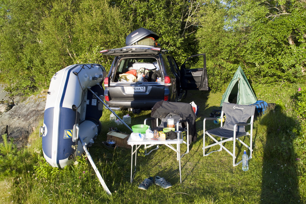 camping equipment and supplies