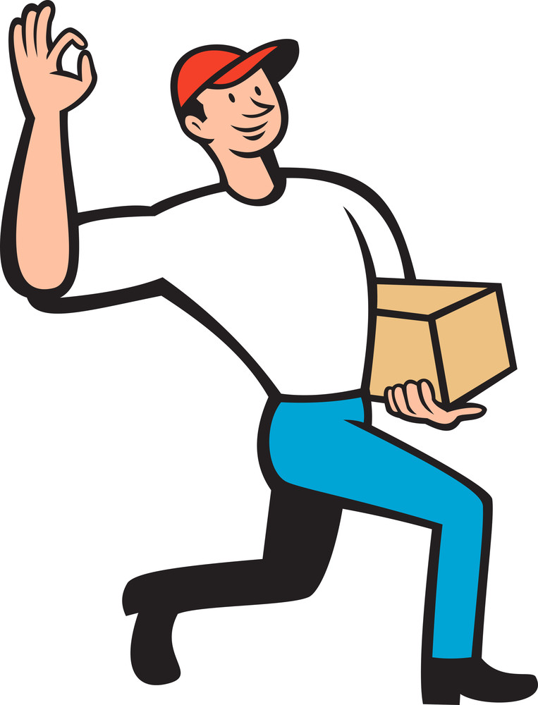 Funny Package Delivery Cartoon