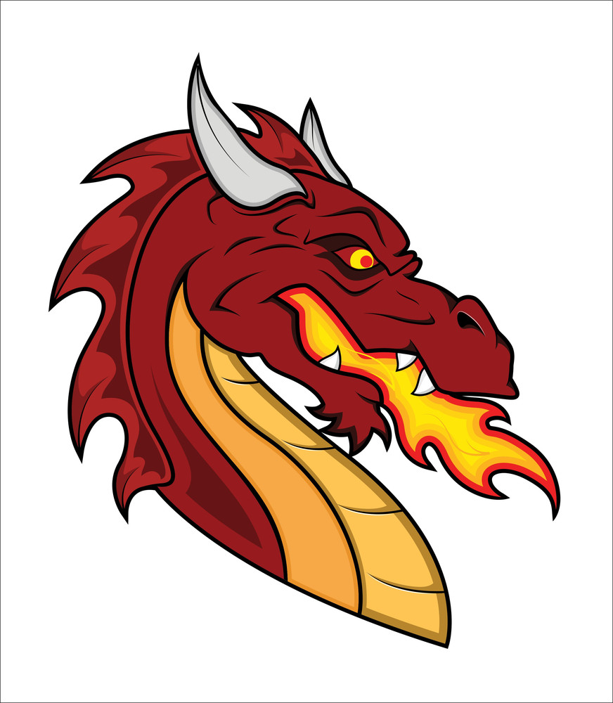 Dragon Vector Mascot Royalty-Free Stock Image - Storyblocks