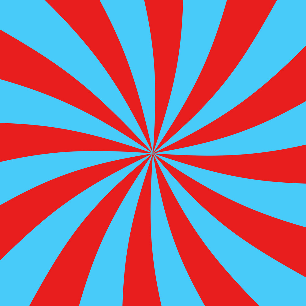 Blue And Red Swirl Pattern On Dr Seuss Paper Royalty Free Stock Image