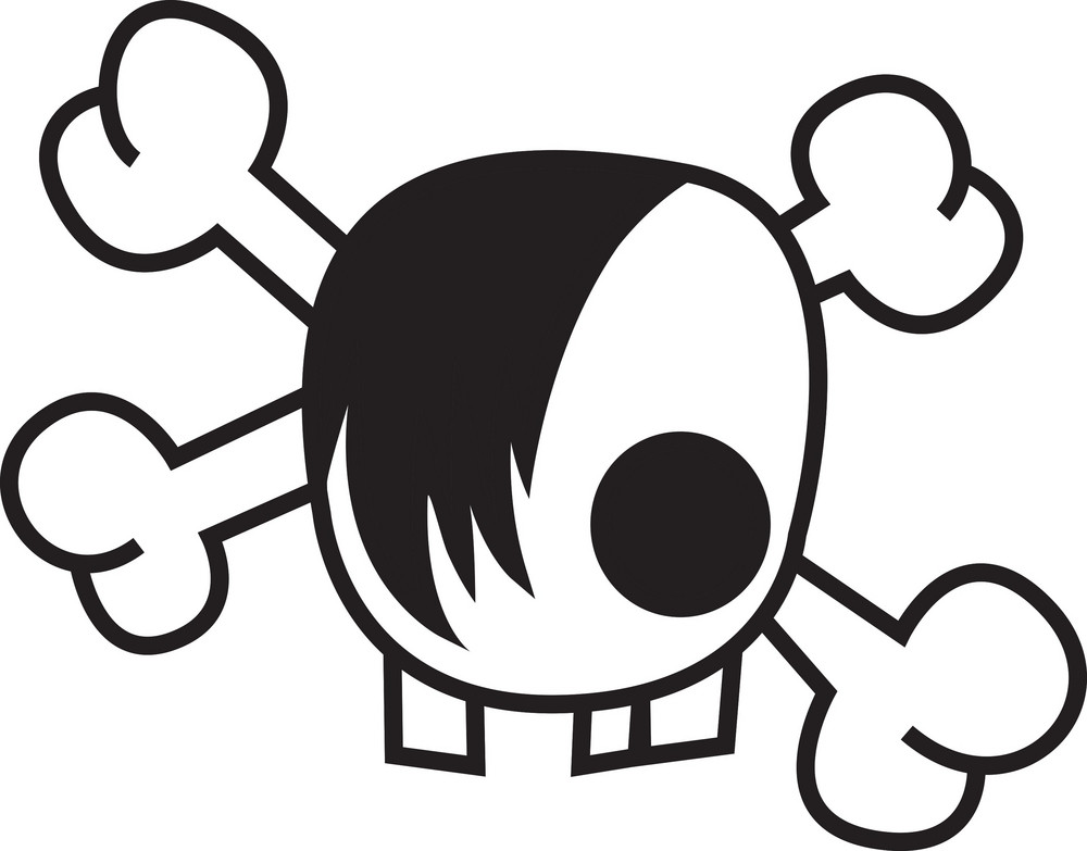 Emo Skull Vector Element Royalty-Free Stock Image - Storyblocks Images