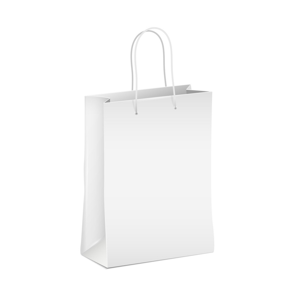 Download Empty White Shopping Paper Bag Royalty-Free Stock Image ...