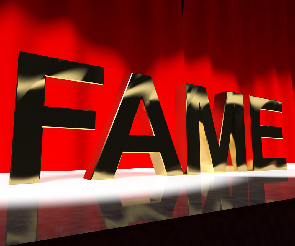 fame-word-on-stage-meaning-celebrity-recognition-and-being-famous