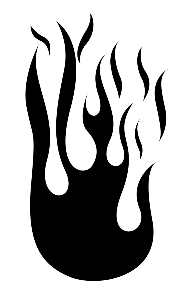 Fire Silhouette Royalty-Free Stock Image - Storyblocks