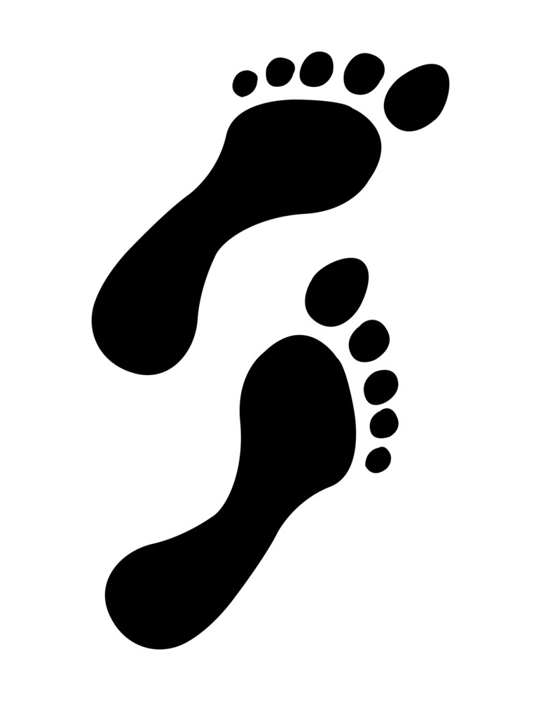 Footprint Shapes Royalty-Free Stock Image - Storyblocks