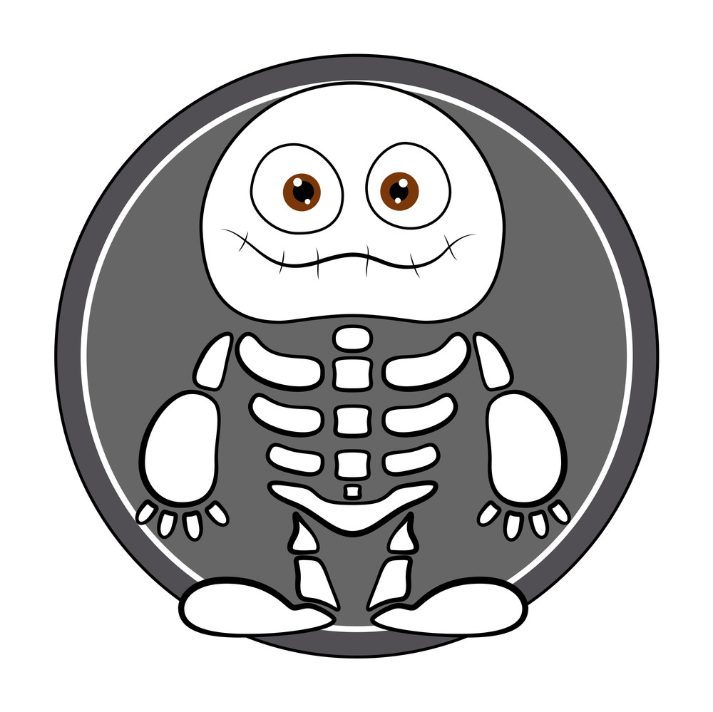 Funny Skeleton Ghost Halloween Vector Illustration Royalty Free Stock Image Storyblocks 9813