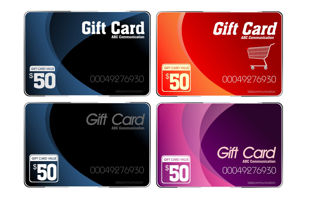 Gift Card Templates Royalty-Free Stock Image - Storyblocks