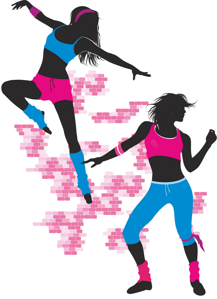 Girls Dance Vector Royalty-Free Stock Image - Storyblocks