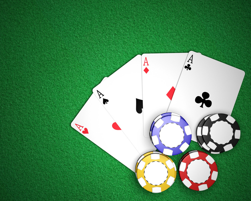 Four Aces and Poker Chips Royalty-Free Stock Image ...