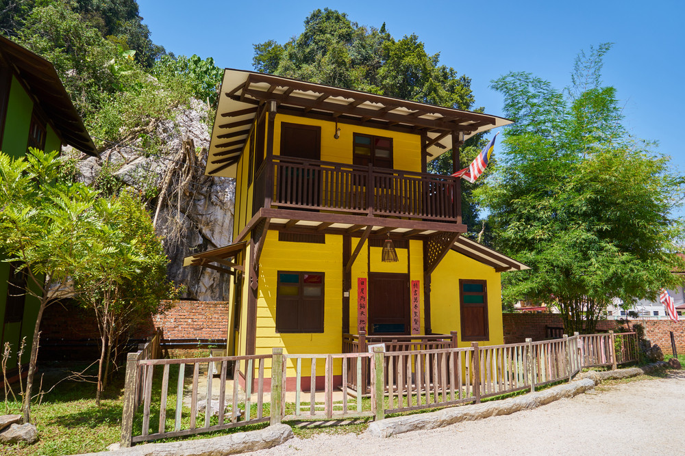 IPOH , MALAYSIA - Dec 31,2015 : Ipoh cultural village chinese traditional house located in Ipoh of Perak, cultural village is Ipoh latest tourist attraction near Gunung Rapat. Perak, Malaysia .