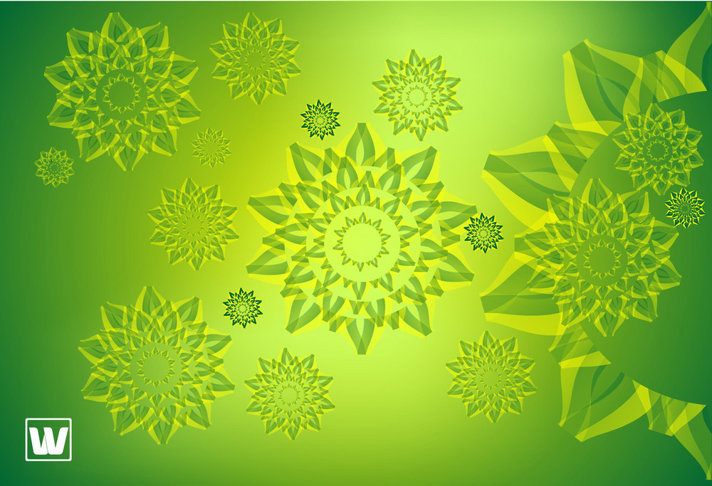 Green Floral Background Royalty-Free Stock Image - Storyblocks