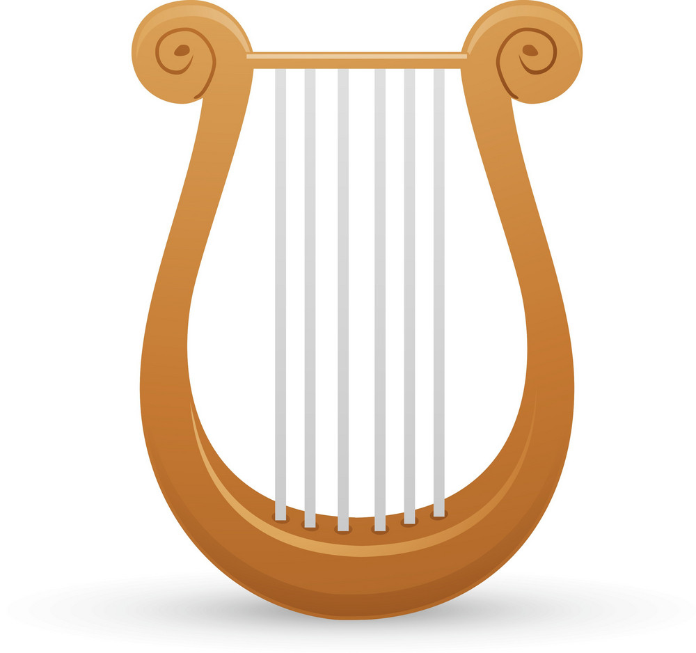 Handheld Harp Lite Music Icons Royalty-Free Stock Image - Storyblocks