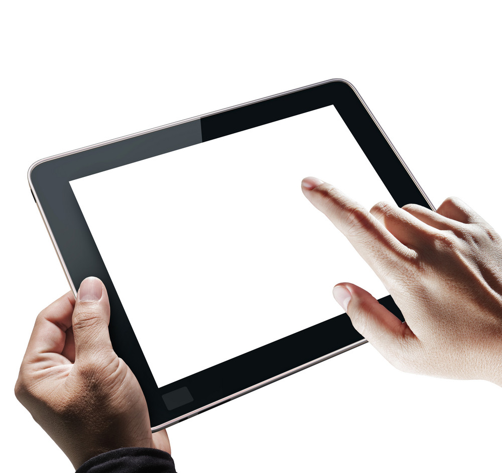 Hands Holding Tablet Royalty-Free Stock Image - Storyblocks