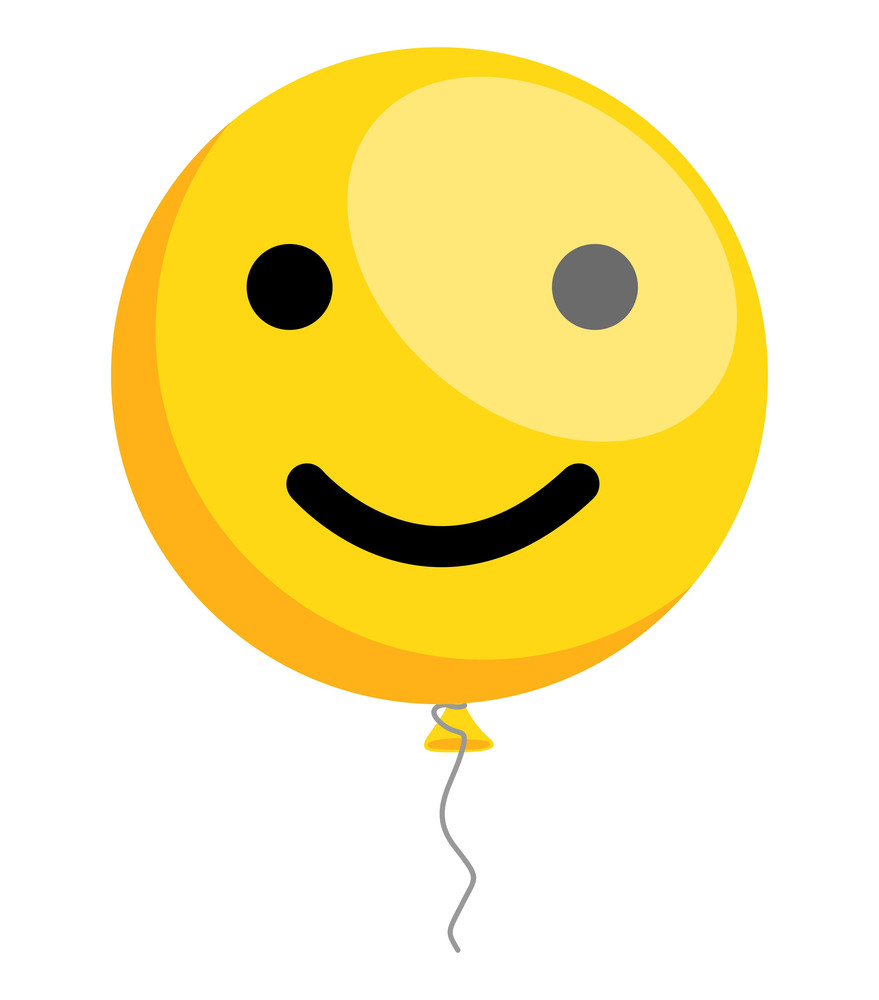 Happy Smiley Balloon Royalty-Free Stock Image - Storyblocks