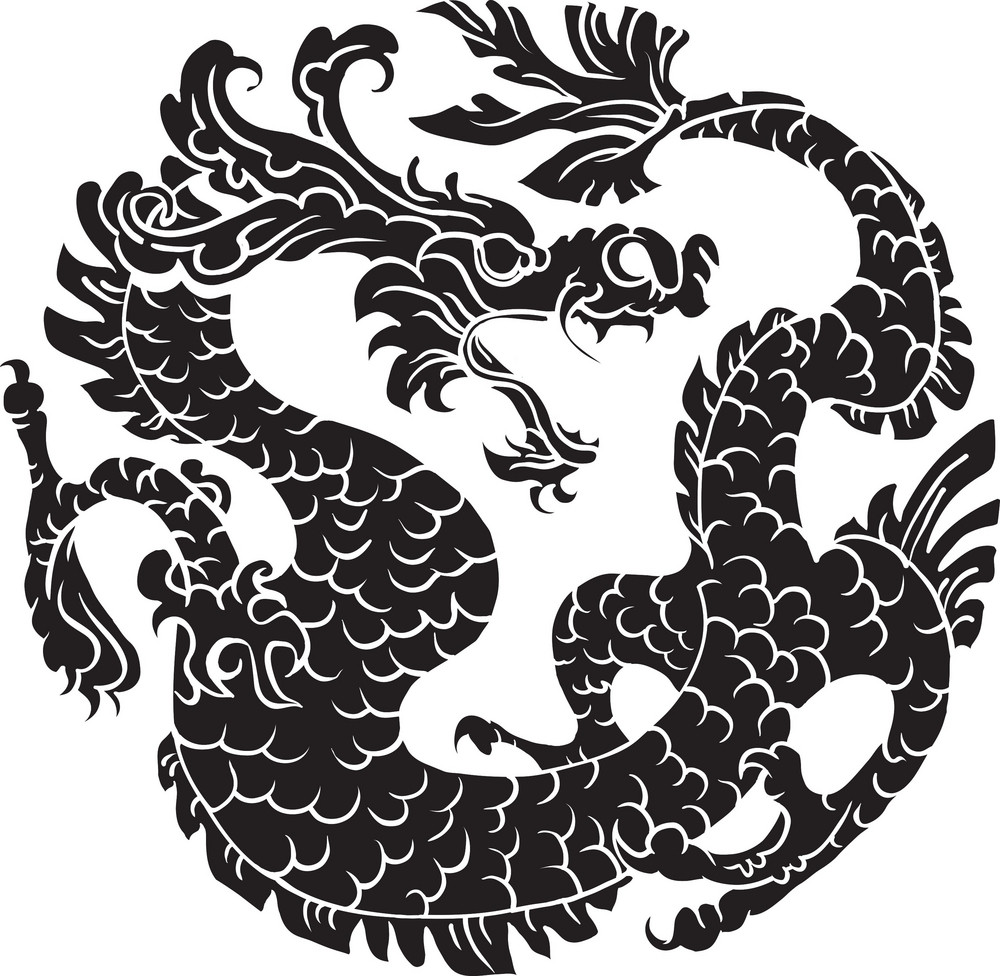 Japanese Vector Dragon Royalty-Free Stock Image - Storyblocks