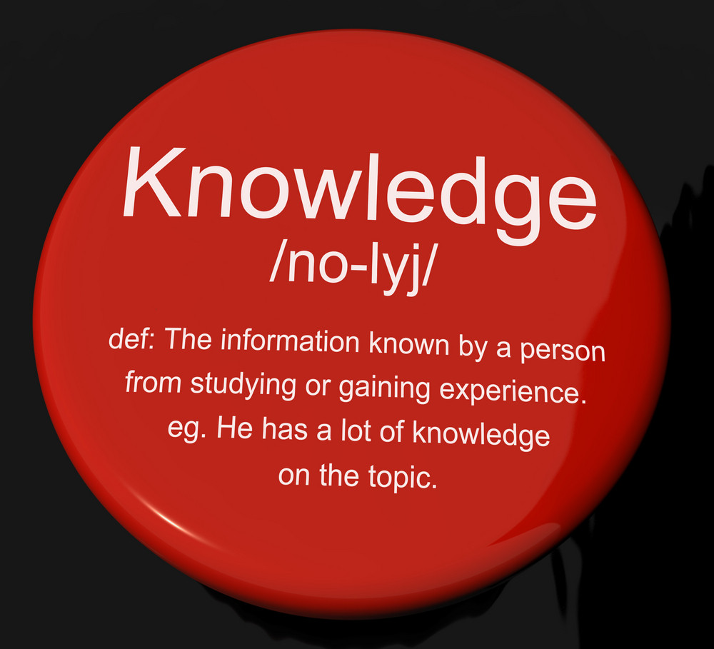 knowledge-definition-button-showing-information-intelligence-and