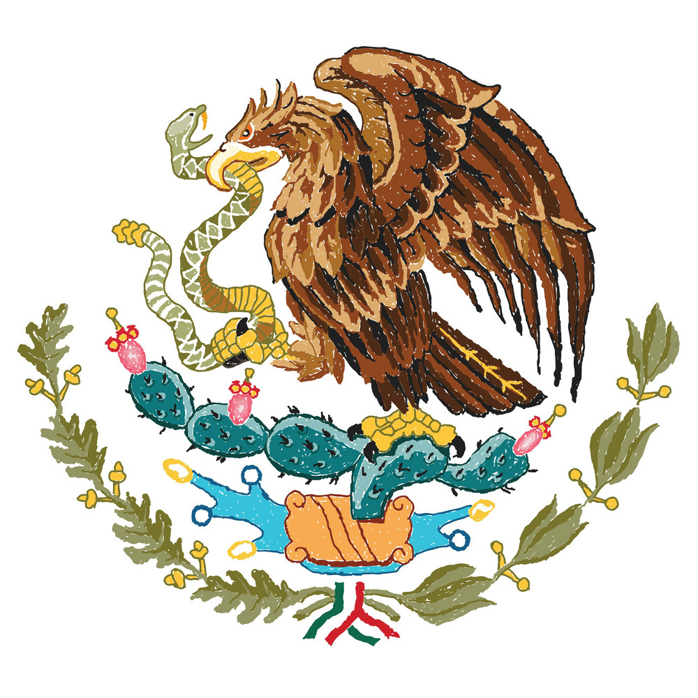 Mexico Coat Of Arms Royalty-Free Stock Image - Storyblocks