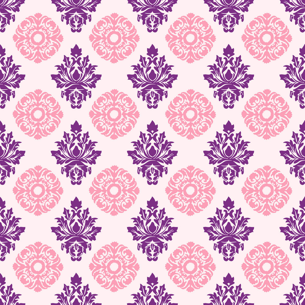 Pink And Purple Decorative Pattern Royalty-Free Stock Image - Storyblocks