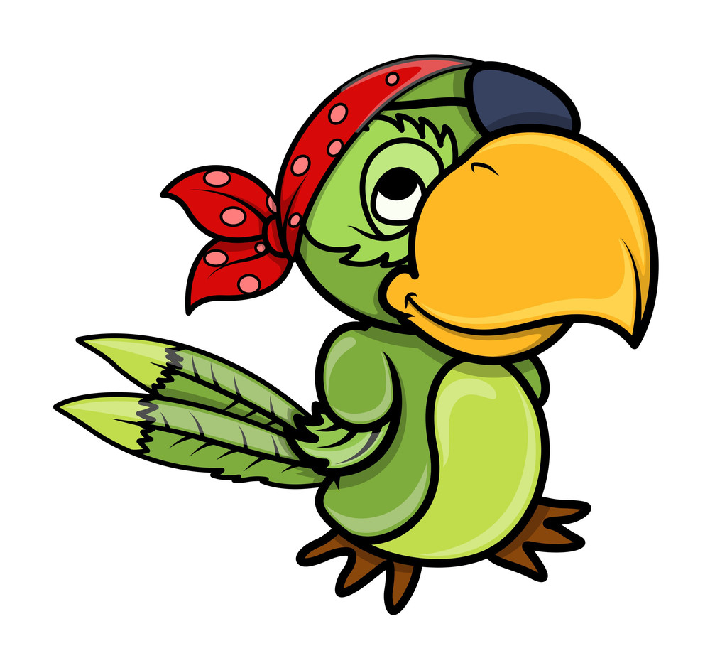 Pirate Parrot Royalty-Free Stock Image - Storyblocks