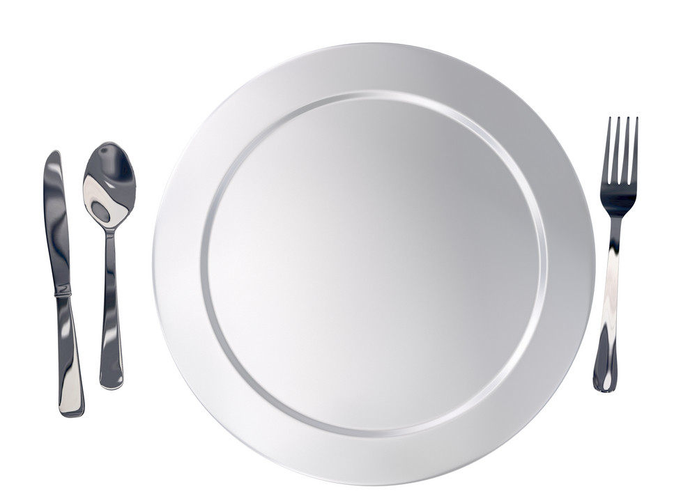 Plate And Silverware Royalty-Free Stock Image - Storyblocks