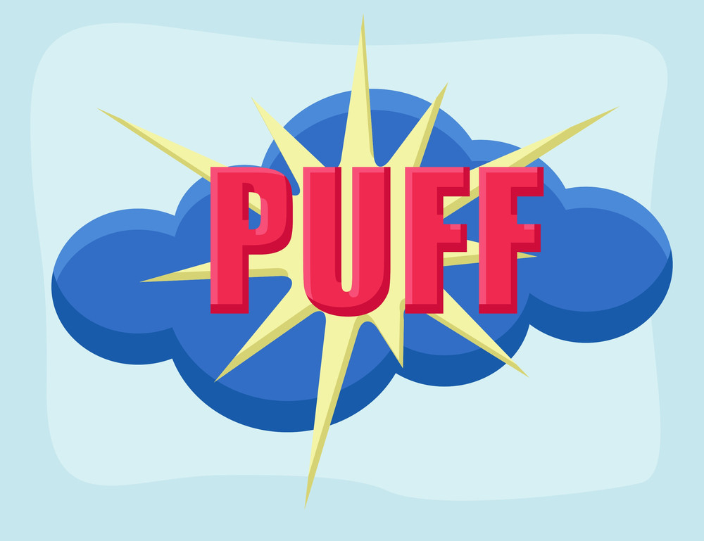 Puff - Comic Cartoon Background Vector Royalty-Free Stock Image ...