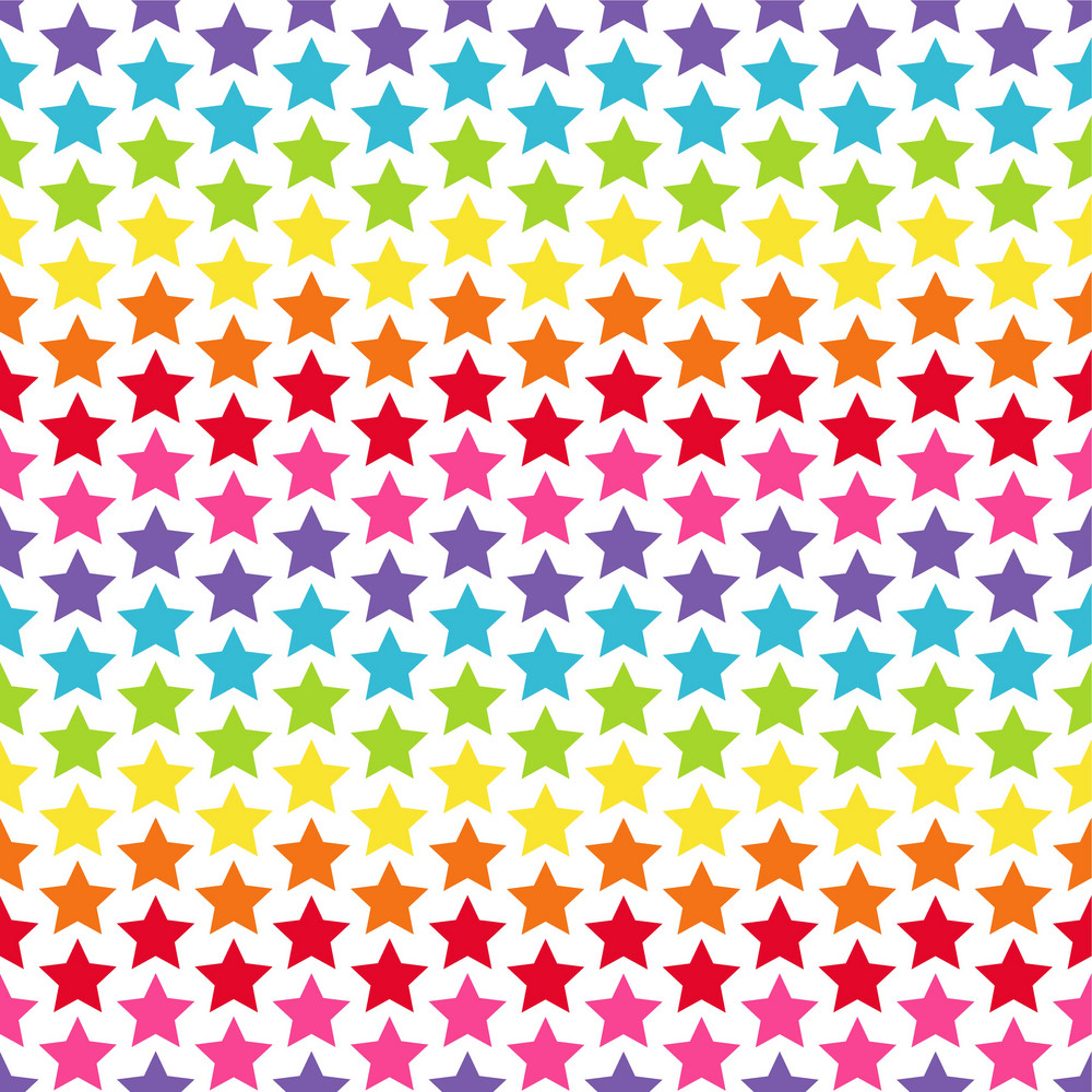 Rainbow Stars Pattern Royalty-Free Stock Image - Storyblocks