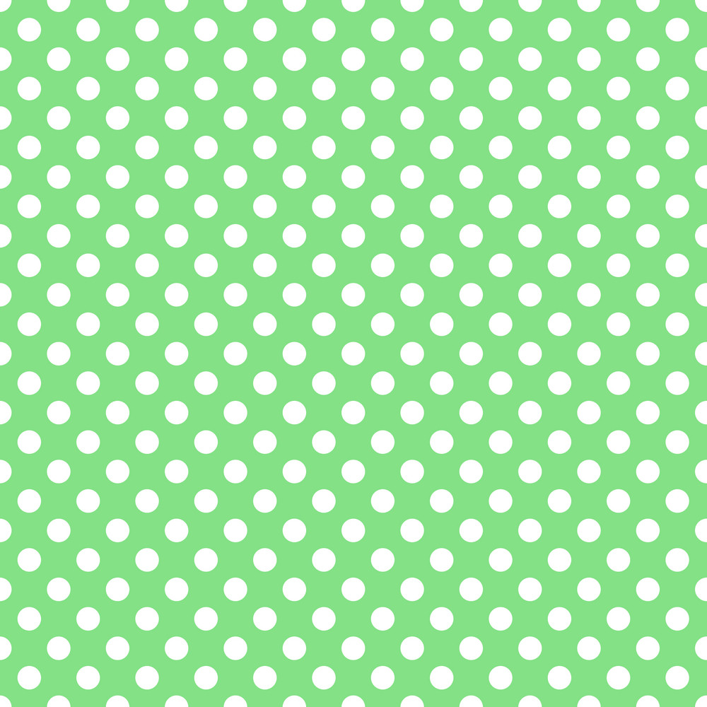 White Polka Dots Pattern On A Green Background Royalty-Free Stock Image ...