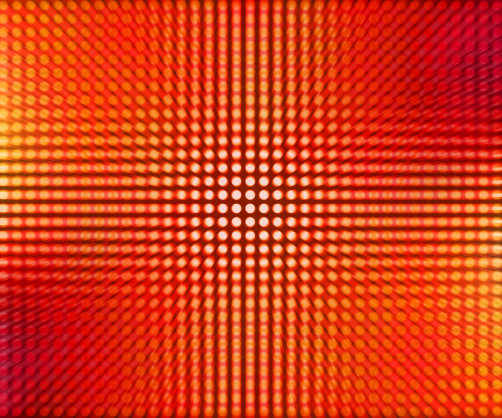 Red Led Dots Abstract Background